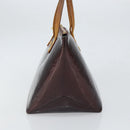 LOUIS VUITTON Monogram Vernis Bellevue PM Hand Bag Amarante M93585 Auth BA9673-3