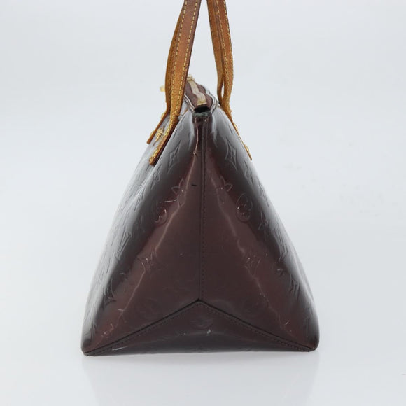 LOUIS VUITTON Monogram Vernis Bellevue PM Hand Bag Amarante M93585 Auth BA9673