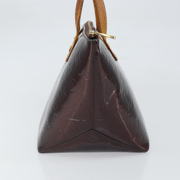 LOUIS VUITTON Monogram Vernis Bellevue PM Hand Bag Amarante M93585 Auth BA9673