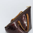 LOUIS VUITTON Monogram Vernis Bellevue PM Hand Bag Amarante M93585 Auth BA9673-6