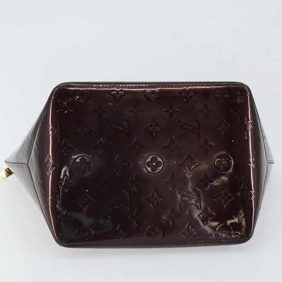 LOUIS VUITTON Monogram Vernis Bellevue PM Hand Bag Amarante M93585 Auth BA9673