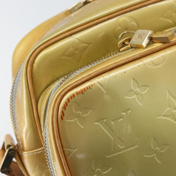 LOUIS VUITTON Monogram Vernis Wooster Shoulder Bag Gris M91036 LV Auth BA9674