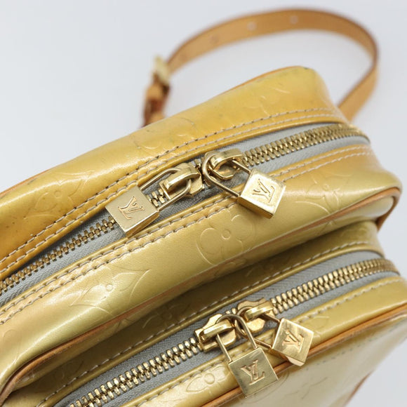 LOUIS VUITTON Monogram Vernis Wooster Shoulder Bag Gris M91036 LV Auth BA9674