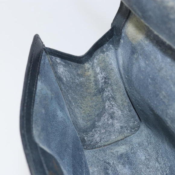 GUCCI GG Supreme Sherry Line Clutch Bag PVC Navy Gold 41 014 3087 Auth BA9677