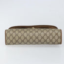 GUCCI GG Supreme Web Sherry Line Clutch Bag PVC Beige Gold 89 01 031 Auth BA9678-6