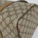 GUCCI GG Supreme Web Sherry Line Boston Bag PVC Beige Gold 40 02 007 Auth BA9679-9