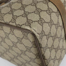 GUCCI GG Supreme Web Sherry Line Boston Bag PVC Beige Gold 40 02 007 Auth BA9679-14