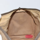 GUCCI GG Supreme Web Sherry Line Boston Bag PVC Beige Gold 40 02 007 Auth BA9679-20