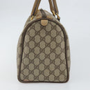 GUCCI GG Supreme Web Sherry Line Boston Bag PVC Beige Gold 40 02 007 Auth BA9679-4