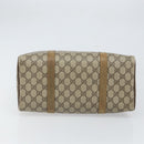 GUCCI GG Supreme Web Sherry Line Boston Bag PVC Beige Gold 40 02 007 Auth BA9679-5