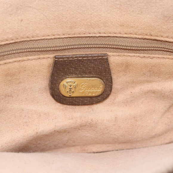GUCCI GG Supreme Shoulder Bag PVC Beige Gold 49 003 5101 Auth BA9680