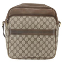 GUCCI GG Supreme Shoulder Bag PVC Beige Gold 49 003 5101 Auth BA9680-13