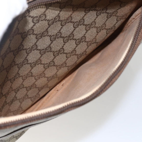 GUCCI GG Supreme Shoulder Bag PVC Beige Gold 49 003 5101 Auth BA9680