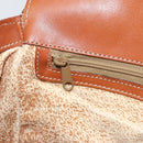 CELINE Macadam Canvas Shoulder Bag PVC Leather Brown Gold Auth BA9684-20