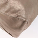 Salvatore Ferragamo Vala Tote Bag Leather Beige Auth BA9685-11