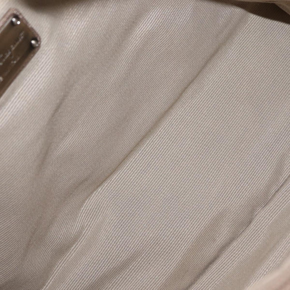 Salvatore Ferragamo Vala Tote Bag Leather Beige Auth BA9685