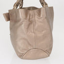 Salvatore Ferragamo Vala Tote Bag Leather Beige Auth BA9685-4