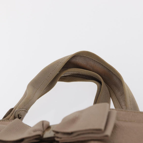 Salvatore Ferragamo Vala Tote Bag Leather Beige Auth BA9685