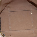 Salvatore Ferragamo Vala Tote Bag Leather Beige Gold Auth BA9686-15