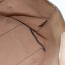 Salvatore Ferragamo Vala Tote Bag Leather Beige Gold Auth BA9686-16