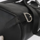 Salvatore Ferragamo Gancini Backpack Leather Black Silver Auth BA9687-9