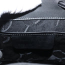 Salvatore Ferragamo Gancini Backpack Leather Black Silver Auth BA9687-12