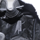 Salvatore Ferragamo Gancini Backpack Leather Black Silver Auth BA9687-21
