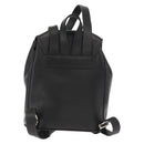 Salvatore Ferragamo Gancini Backpack Leather Black Silver Auth BA9687-2
