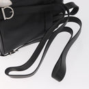 Salvatore Ferragamo Gancini Backpack Leather Black Silver Auth BA9687-8