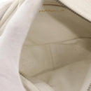CHANEL Matelasse Shoulder Bag Lamb Skin White Gold CC Auth BA9689-16