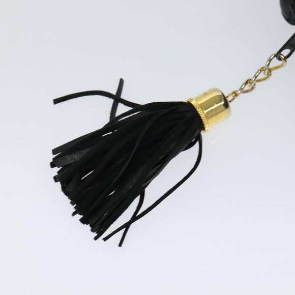 BALLY Quilted Hand Bag Leather Black Auth BA969