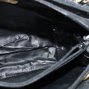 BALLY Quilted Hand Bag Leather Black Auth BA969-18