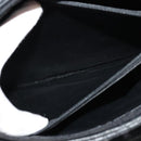 BALLY Quilted Hand Bag Leather Black Auth BA969-21