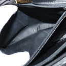 BALLY Quilted Hand Bag Leather Black Auth BA969-22