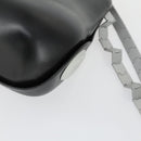 CHANEL Hip Bag Shoulder Bag Leather 2way Black CC Auth BA9692-16