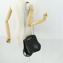 CHANEL Hip Bag Shoulder Bag Leather 2way Black CC Auth BA9692-22