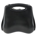 CHANEL Hip Bag Shoulder Bag Leather 2way Black CC Auth BA9692-13