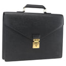 LOUIS VUITTON Epi Serviette Conseiller Business Bag Black M54422 LV Auth BA9693-1