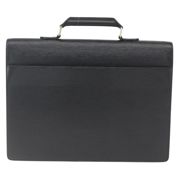 LOUIS VUITTON Epi Serviette Conseiller Business Bag Black M54422 LV Auth BA9693