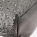 Jimmy Choo Tote Bag Leather Silver Auth BA9695-15