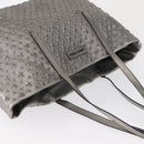 Jimmy Choo Tote Bag Leather Silver Auth BA9695-6