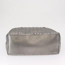 Jimmy Choo Tote Bag Leather Silver Auth BA9695-5