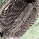 PRADA Hand Bag Nylon Khaki Silver Auth BA9697-10