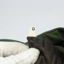 PRADA Hand Bag Nylon Khaki Silver Auth BA9697-11