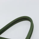 PRADA Hand Bag Nylon Khaki Silver Auth BA9697-8