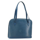 LOUIS VUITTON Epi Lussac Shoulder Bag Blue M52285 LV Auth BA9705-1
