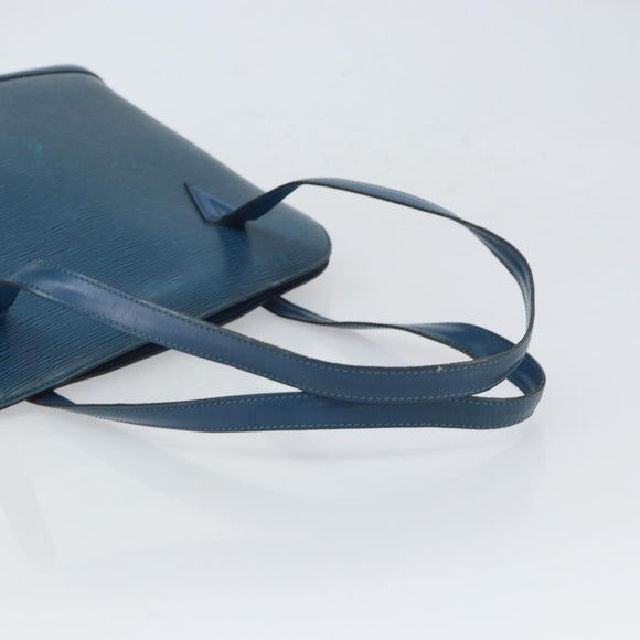 LOUIS VUITTON Epi Lussac Shoulder Bag Blue M52285 LV Auth BA9705
