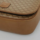 CELINE Macadam Canvas Shoulder Bag Beige Auth BA971-9
