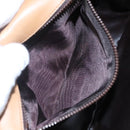 CELINE Macadam Canvas Shoulder Bag Beige Auth BA971-11