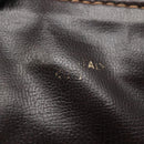 CELINE Macadam Canvas Shoulder Bag Beige Auth BA971-12